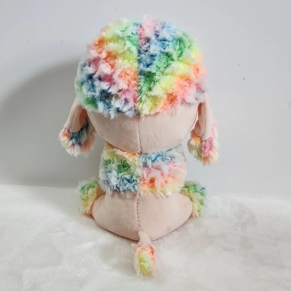 Ty Rainbow Beanie Boos Poodle Dog 10